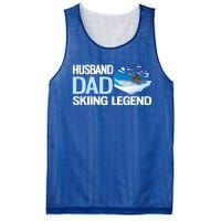 Funny Alpine Skiing Husband Dad Skiing Legend Gift Mesh Reversible Basketball Jersey Tank