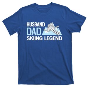 Funny Alpine Skiing Husband Dad Skiing Legend Gift T-Shirt