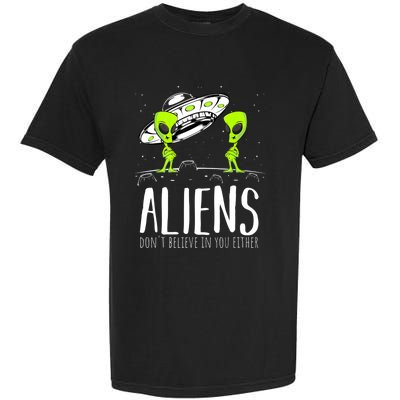 Funny Aliens Space Planets Stars Science Fans Lover Garment-Dyed Heavyweight T-Shirt