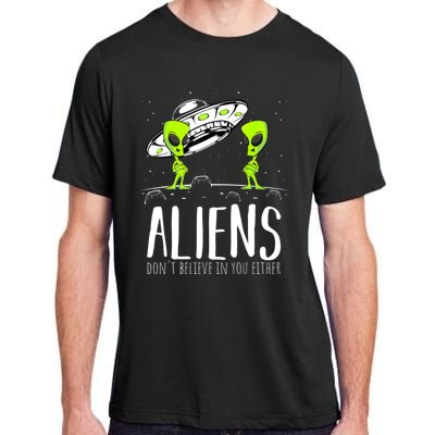 Funny Aliens Space Planets Stars Science Fans Lover Adult ChromaSoft Performance T-Shirt