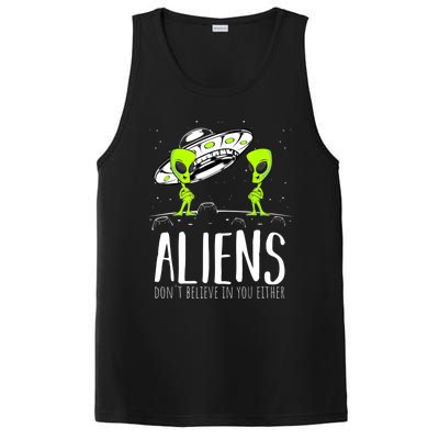 Funny Aliens Space Planets Stars Science Fans Lover PosiCharge Competitor Tank