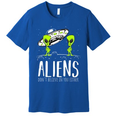 Funny Aliens Space Planets Stars Science Fans Lover Premium T-Shirt