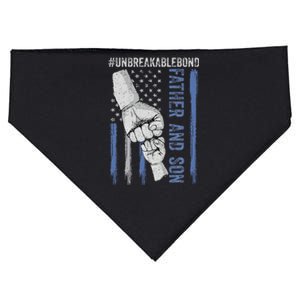 Father and Son Unbreakable Bond Father Day Gifts USA-Made Doggie Bandana