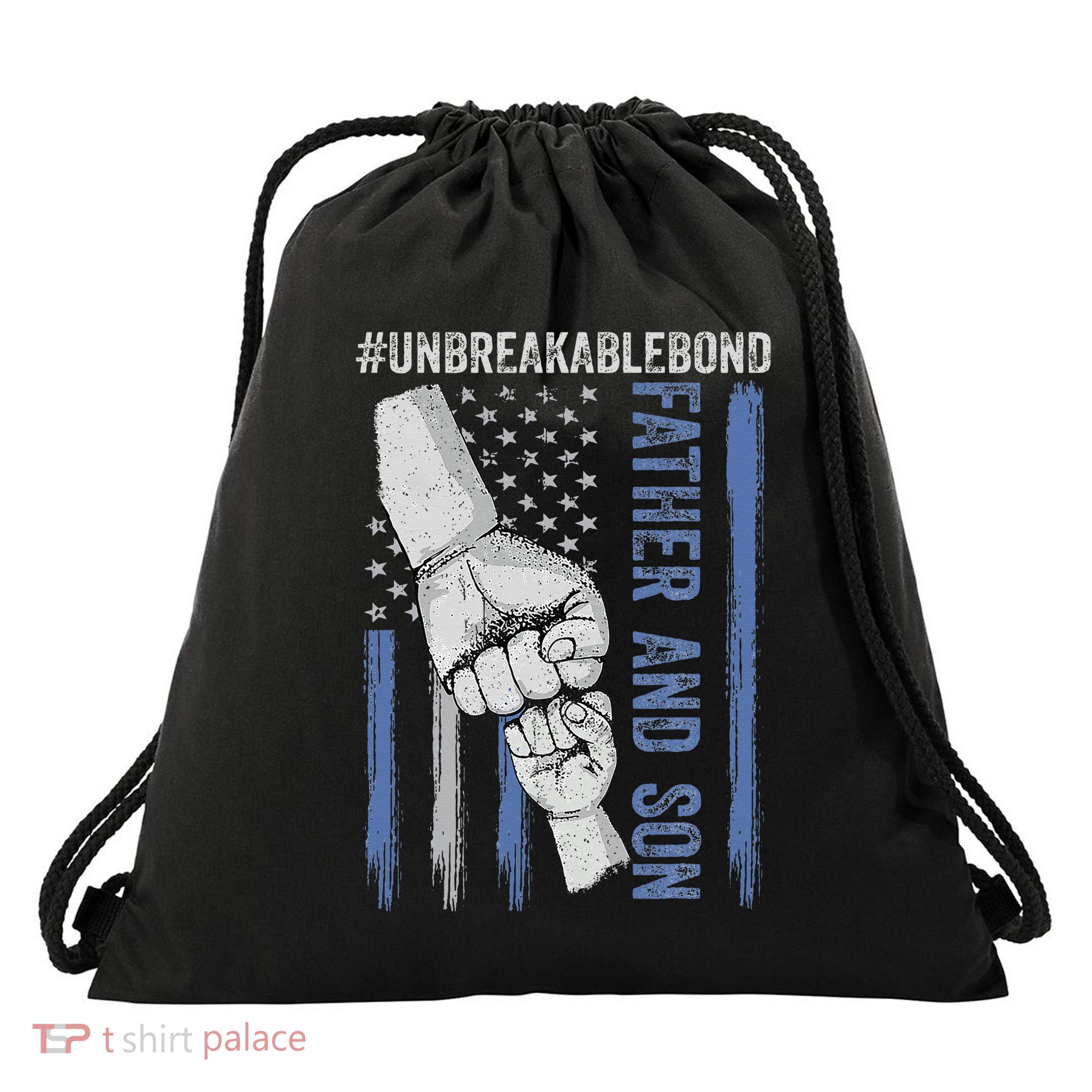 Father and Son Unbreakable Bond Father Day Gifts Drawstring Bag