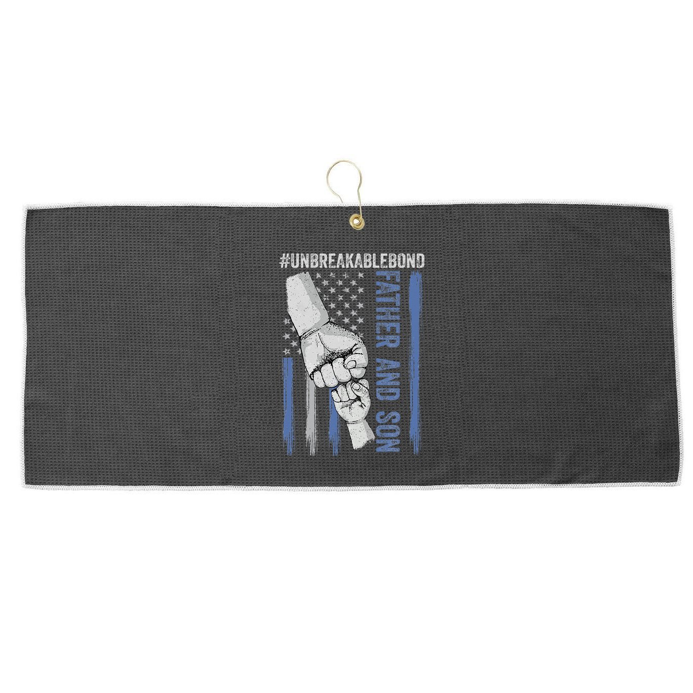 Father and Son Unbreakable Bond Father Day Gifts Large Microfiber Waffle Golf Towel