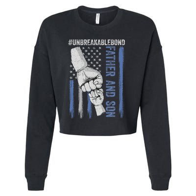 Father and Son Unbreakable Bond Father Day Gifts Cropped Pullover Crew