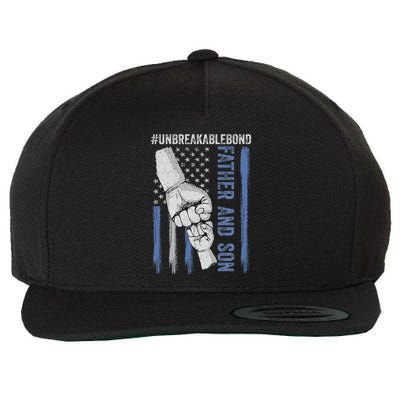 Father and Son Unbreakable Bond Father Day Gifts Wool Snapback Cap