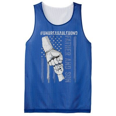 Father and Son Unbreakable Bond Father Day Gifts Mesh Reversible Basketball Jersey Tank