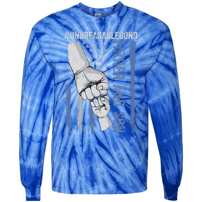 Father and Son Unbreakable Bond Father Day Gifts Tie-Dye Long Sleeve Shirt