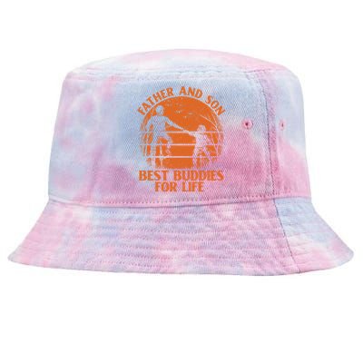 Father And Son Best Buddies For Life Gift Tie-Dyed Bucket Hat