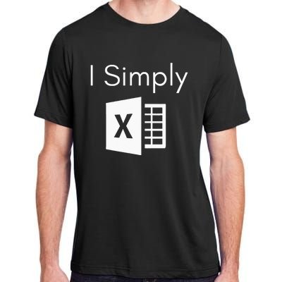 Funny Accountant Spreadsheet I Simply Excel Green Adult ChromaSoft Performance T-Shirt