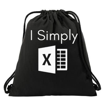 Funny Accountant Spreadsheet I Simply Excel Green Drawstring Bag