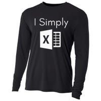 Funny Accountant Spreadsheet I Simply Excel Green Cooling Performance Long Sleeve Crew