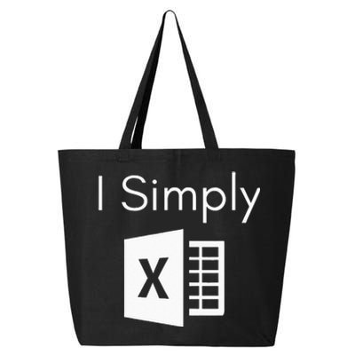 Funny Accountant Spreadsheet I Simply Excel Green 25L Jumbo Tote