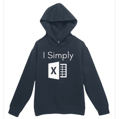 Funny Accountant Spreadsheet I Simply Excel Green Urban Pullover Hoodie