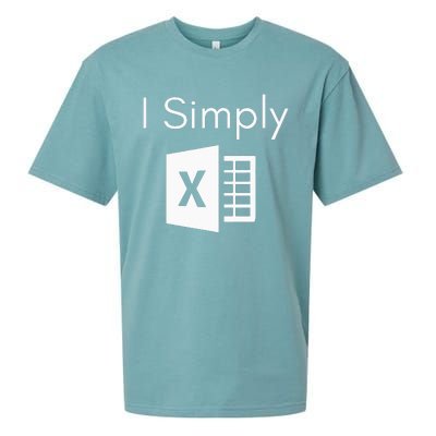 Funny Accountant Spreadsheet I Simply Excel Green Sueded Cloud Jersey T-Shirt