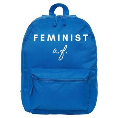 Feminist Af Strong And Dainty Text Cute Cute Gift 16 in Basic Backpack