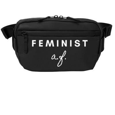 Feminist Af Strong And Dainty Text Cute Cute Gift Crossbody Pack