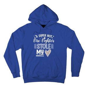 Funny A Super Hot Fire Fighter Stole My Heart Valentines Gift Hoodie