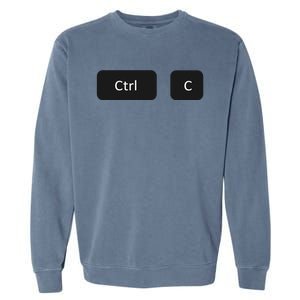 Father And Son Copy Paste Ctrl+c Ctrl+v Gift Garment-Dyed Sweatshirt