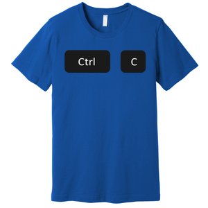 Father And Son Copy Paste Ctrl+c Ctrl+v Gift Premium T-Shirt