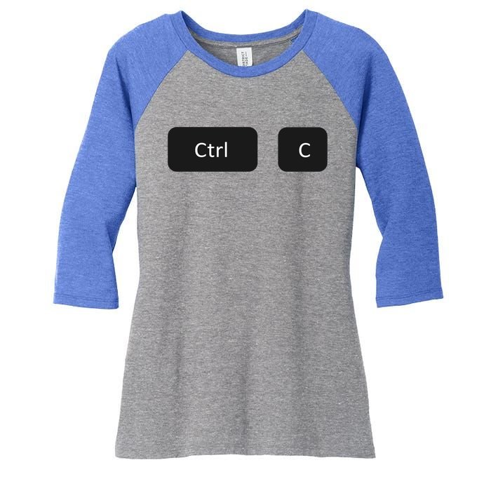 Father And Son Copy Paste Ctrl+c Ctrl+v Gift Women's Tri-Blend 3/4-Sleeve Raglan Shirt