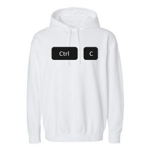 Father And Son Copy Paste Ctrl+c Ctrl+v Gift Garment-Dyed Fleece Hoodie