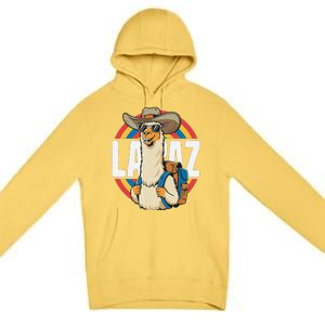 Funny Alpaca South America Traveler Bolivia La Paz Premium Pullover Hoodie