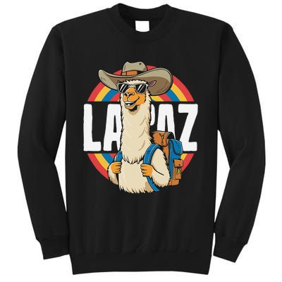 Funny Alpaca South America Traveler Bolivia La Paz Sweatshirt