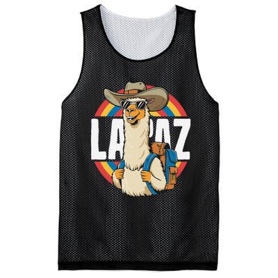 Funny Alpaca South America Traveler Bolivia La Paz Mesh Reversible Basketball Jersey Tank