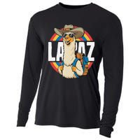 Funny Alpaca South America Traveler Bolivia La Paz Cooling Performance Long Sleeve Crew