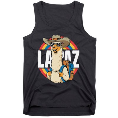 Funny Alpaca South America Traveler Bolivia La Paz Tank Top