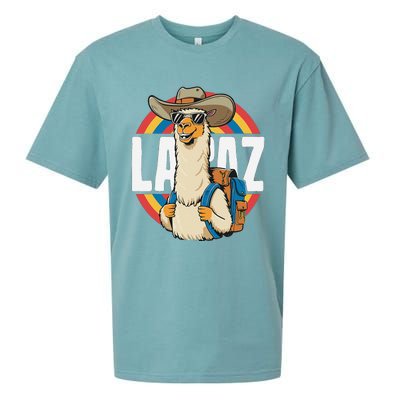 Funny Alpaca South America Traveler Bolivia La Paz Sueded Cloud Jersey T-Shirt