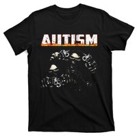 Funny Autism Skeleton Meme Halloween Costume Spooky Season T-Shirt