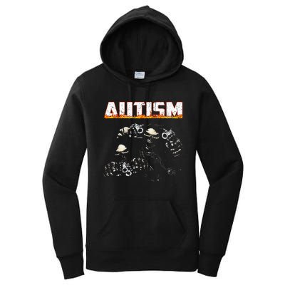 Funny Autism Skeleton Meme Halloween Costume Spooky Season Women's Pullover Hoodie