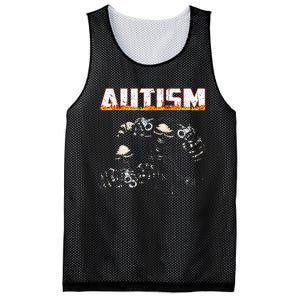 Funny Autism Skeleton Meme Halloween Costume Spooky Season Mesh Reversible Basketball Jersey Tank