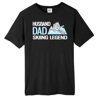 Funny Alpine Skiing Husband Dad Skiing Legend Gift Tall Fusion ChromaSoft Performance T-Shirt