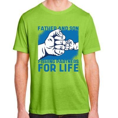 Father And Son Fishing Partners For Life Funny Gift Adult ChromaSoft Performance T-Shirt