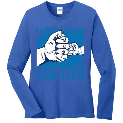 Father And Son Fishing Partners For Life Funny Gift Ladies Long Sleeve Shirt