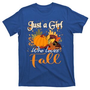 Fall Autumn Season Just A Who Loves Fall Gift T-Shirt