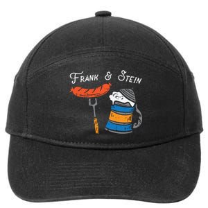 Frank And Stein Funny German Bavarian Oktoberfest 7-Panel Snapback Hat