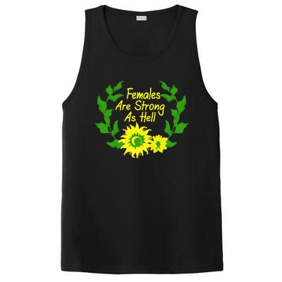 Females Are Strong As Hell Tee Empowert Feminism Gift PosiCharge Competitor Tank