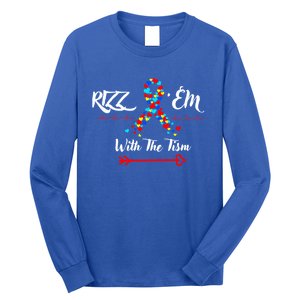 Funny Autism Saying Rizz Em With The Tism Gift Long Sleeve Shirt