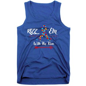 Funny Autism Saying Rizz Em With The Tism Gift Tank Top