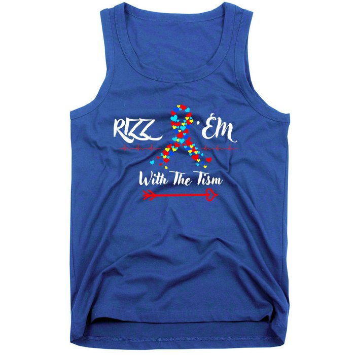 Funny Autism Saying Rizz Em With The Tism Gift Tank Top