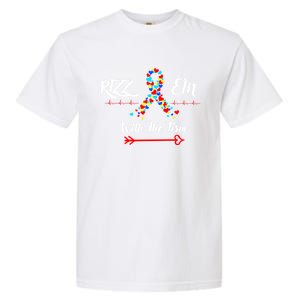 Funny Autism Saying Rizz Em With The Tism Gift Garment-Dyed Heavyweight T-Shirt