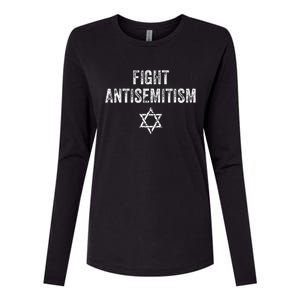 Fight Antisemitism Stop The Hate Jewish Pride Womens Cotton Relaxed Long Sleeve T-Shirt