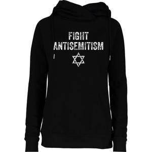 Fight Antisemitism Stop The Hate Jewish Pride Womens Funnel Neck Pullover Hood