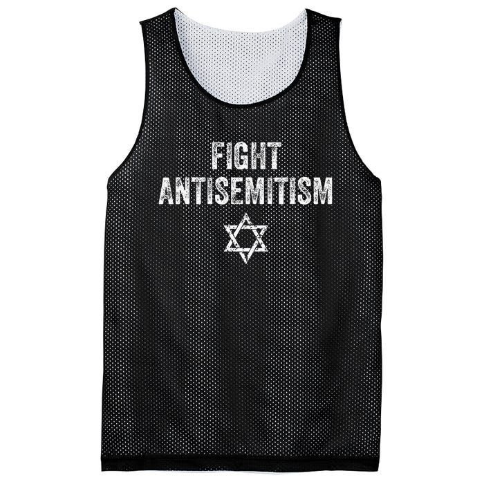 Fight Antisemitism Stop The Hate Jewish Pride Mesh Reversible Basketball Jersey Tank