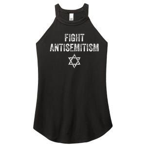 Fight Antisemitism Stop The Hate Jewish Pride Women's Perfect Tri Rocker Tank